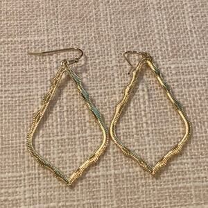 Drop Dangle Kendra Style Earrings Gold Color